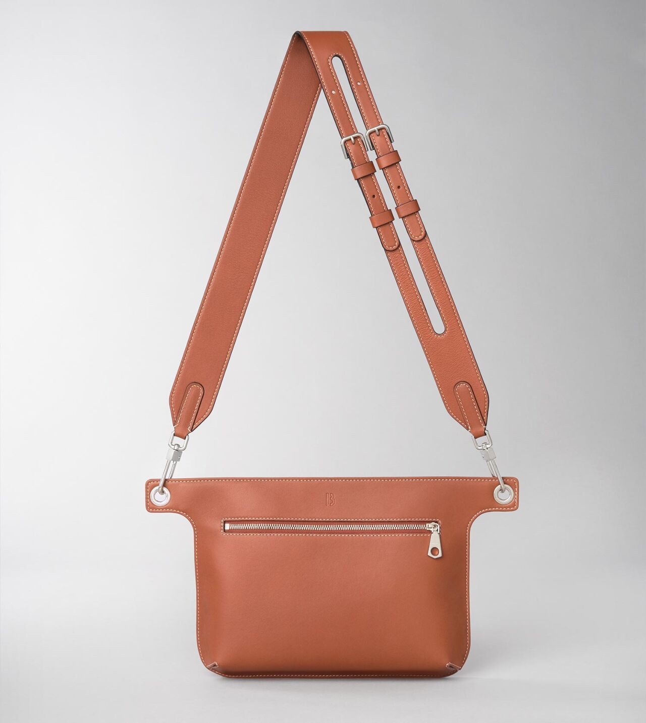 Cross Body Pouch in Saddle Tan Leather
