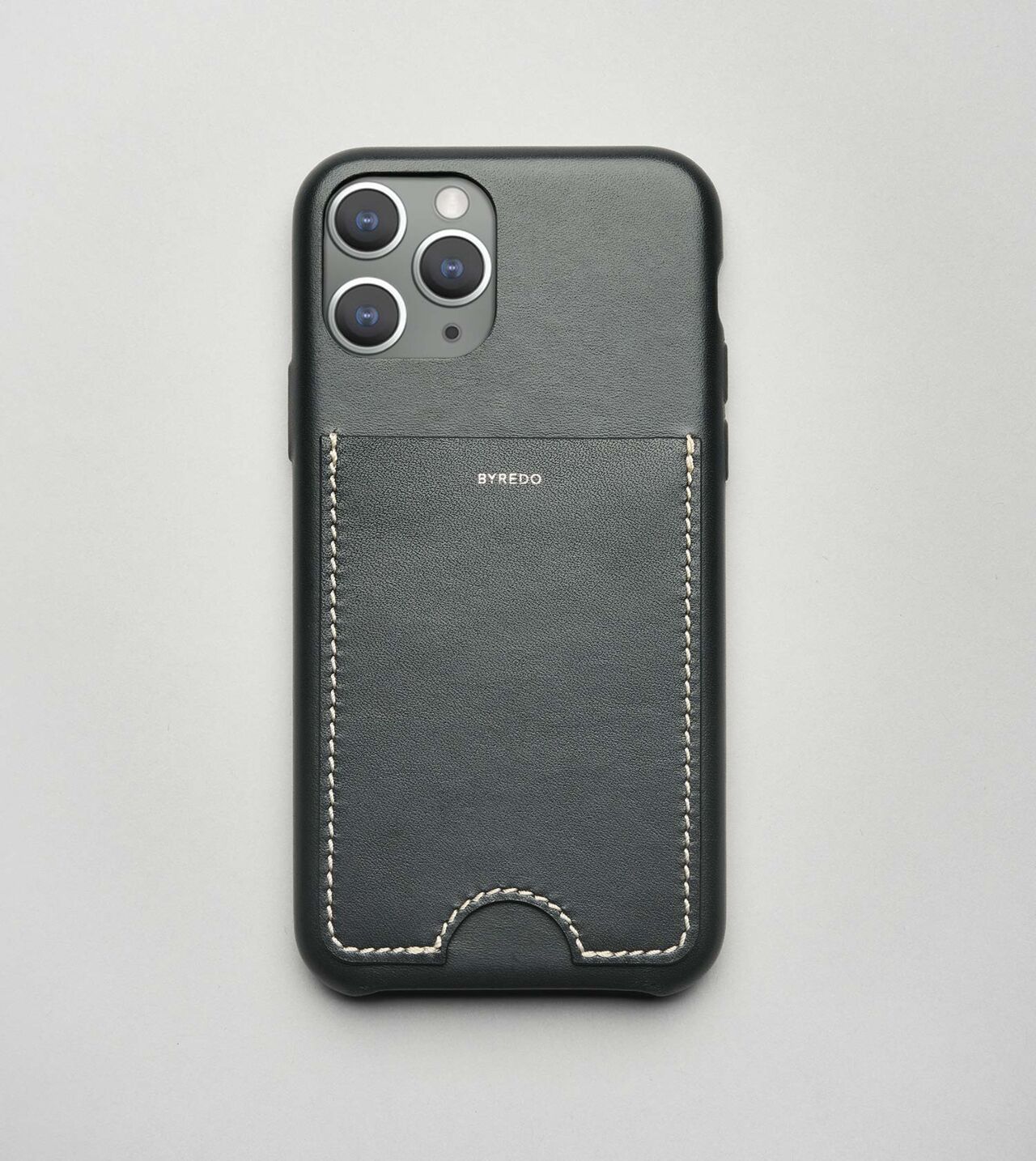 iPhone 11 Pro Case in Black Leather