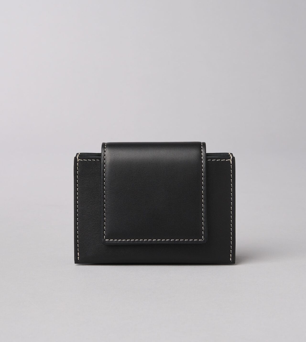 Umbrella Wallet in Black Leather