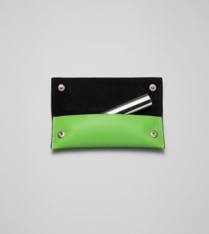 Colour Stick Leather Case in Bright Green