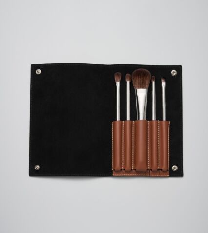 Brushes Leather Case Tan