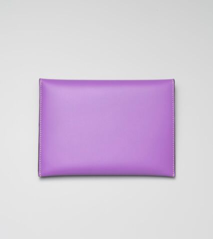 Makeup Leather Pouch in Purple