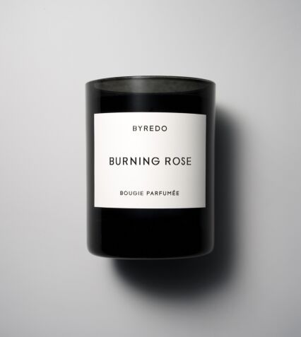 Candle Burning Rose 240g