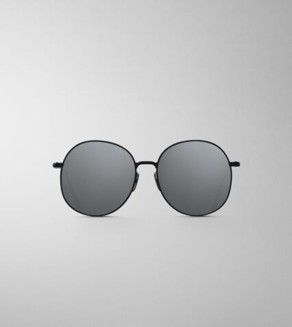 Usami Sunglasses in Black grey mirror