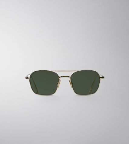 Maeda Sunglasses in Gold green