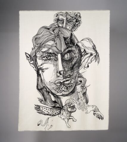 Picture of Byredo Cashmere Silk Scarf in Collaboration with M/M (Paris)
