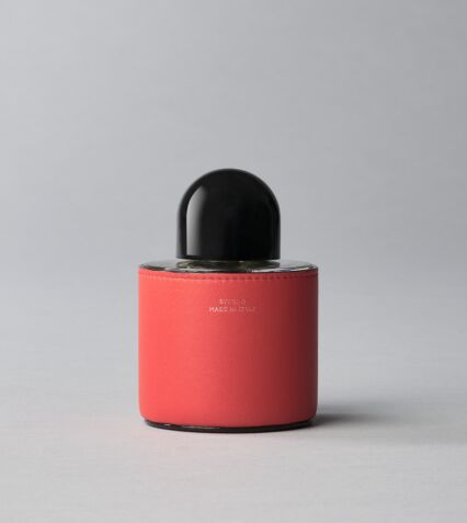 Perfume holder 100ml in Bright red leather